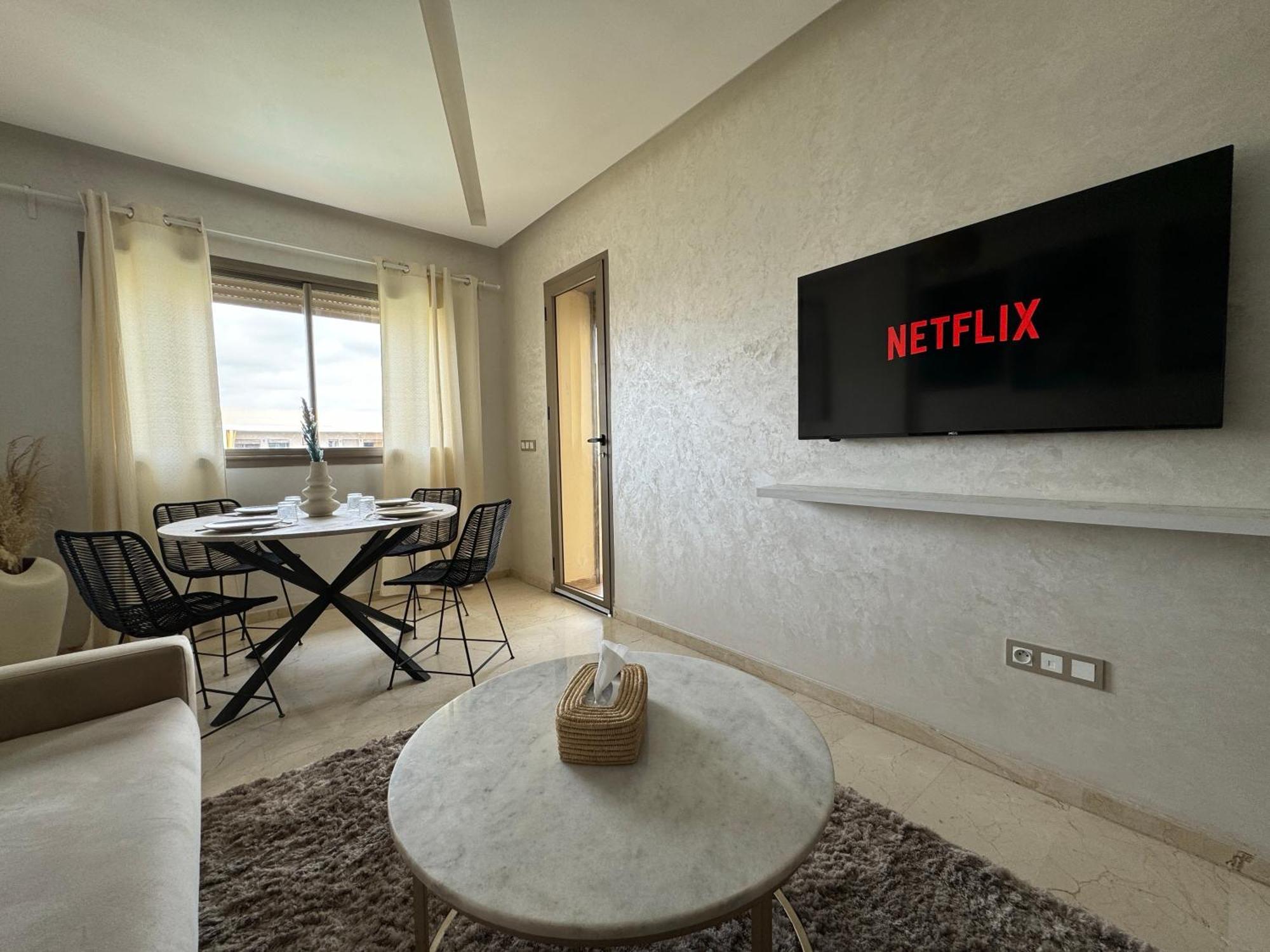 Splendide Appartement En Residence Piscine Marrákes Kültér fotó